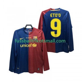 Fußballtrikots FC Barcelona ETO O 9 Champions League 2008 2009 Retro Langarm Heimtrikotsatz kaufen
